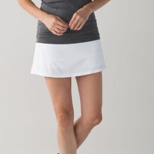 🍋 lululemon Pace Rival size 6 tall, Classic White Skirt